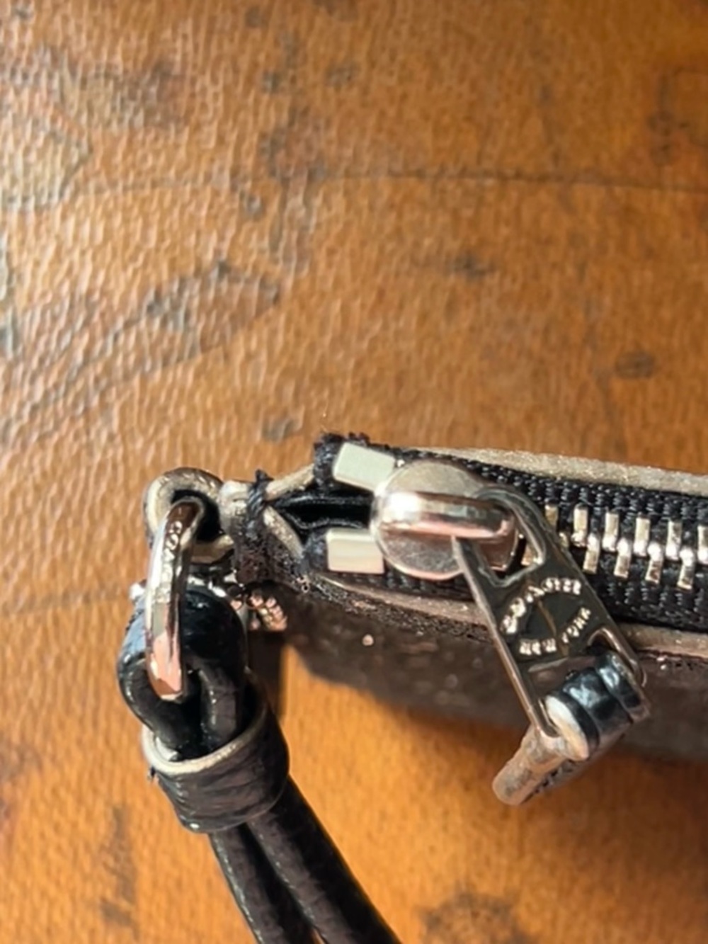 Coach Black Wristlet With Silver Star Glitter - NWOT - - Picture 5 of 15